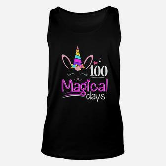 100 Magical Days Unicorn 100th Day Of School Gift Girls Kids Unisex Tank Top - Seseable