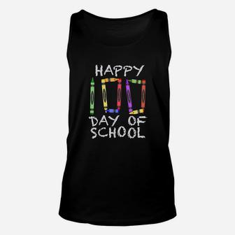 100th Day Of School Crayon 100 For Teacher Or Child Unisex Tank Top - Seseable