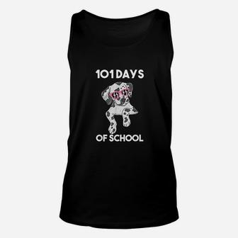 101 School Days Funny Dalmatian Dog Unisex Tank Top - Seseable