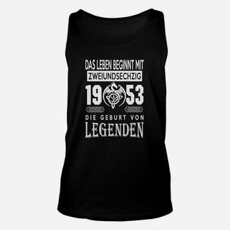 1953 Geburt von Legenden Unisex TankTop, Vintage Jahrgang für Herren - Seseable