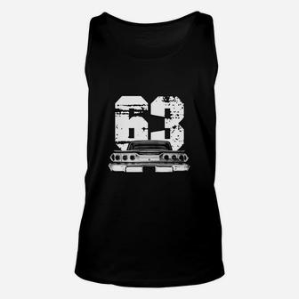 1963 Chevy Impala Back View Unisex Tank Top - Seseable