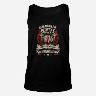 1976 Geburtstags-Unisex TankTop für Herren, Jahrgang Motiv Nähe zur Perfektion - Seseable