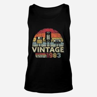 1983 Vintage Birthday Gift Funny Music Unisex Tank Top | Seseable UK