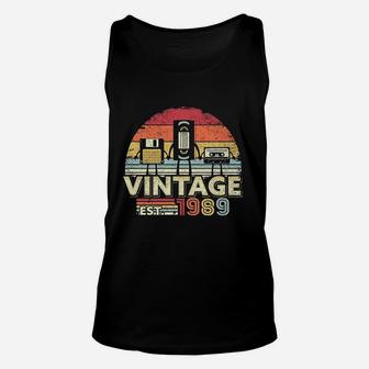 1989 Vintage Birthday Gift Funny Music Unisex Tank Top | Seseable UK