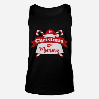 1st Christmas As A Mommy New Mom Gift Idea Unisex Tank Top - Seseable