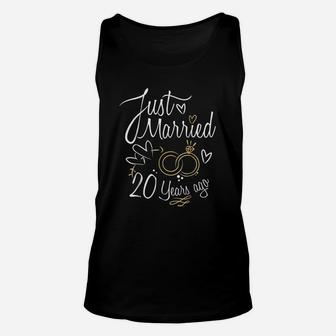20 Years Marriage Gift 20th Year Wedding Anniversary Unisex Tank Top - Seseable