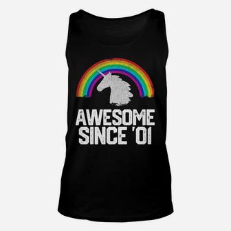 2001 21 Year Old 21st Birthday Gift Retro Vintage Funny Mens Unisex Tank Top - Seseable