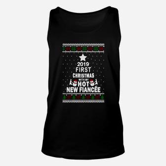 2019 First Christmas With My Hot New Fiance Unisex Tank Top - Seseable