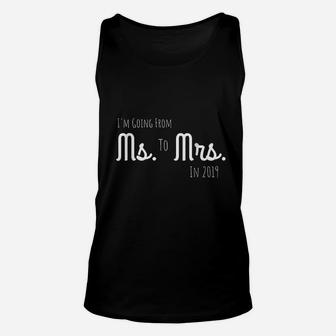 2019 Ms To Mrs Engagement Wedding Announcement Unisex Tank Top - Seseable