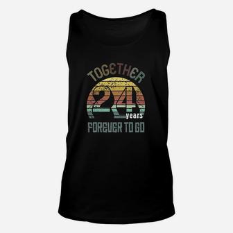 24th Years Wedding Anniversary Gifts For Couples Matching Unisex Tank Top - Seseable