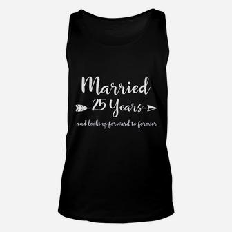 25th Wedding Anniversary Gifts For Him Her Couples Unisex Tank Top - Seseable