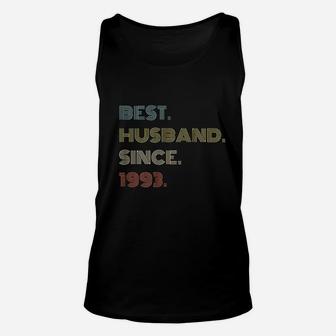 28th Wedding Anniversary Gift Best Husband Since 1993 Unisex Tank Top - Seseable