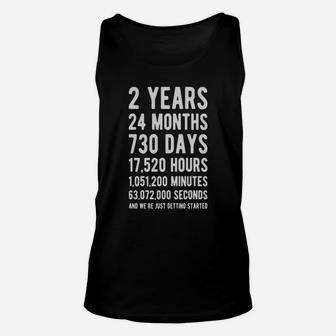 2nd Anniversary Gift T Shirt Two Year Marriage Tee Unisex Tank Top - Seseable