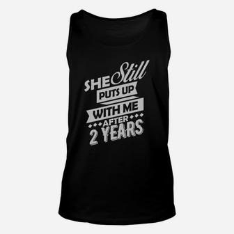 2nd Anniversary Gifts For Husband Best Husband Shirt Unisex Tank Top - Seseable