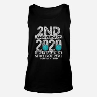 2nd Anniversary Together Since 2018 Couple Unisex Tank Top - Seseable
