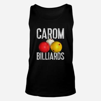3-cushion Billiard Balls - Shirt For Straight Rail Carom Unisex Tank Top - Seseable
