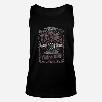 31st Birthday Gift Vintage 1991 Aged To Perfection Unisex Tank Top - Seseable
