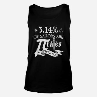 314 Of Sailors Are Pirates Funny Math Geek Pi Day Unisex Tank Top - Seseable