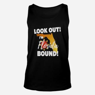 40 Familylook Out I'm Florida Bound Family Vacation Funny T-shirt Unisex Tank Top - Seseable