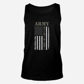 4th Of July Big Usa Army Flag Gift For Soldiers Veterans Military Unisex Tank Top - Seseable