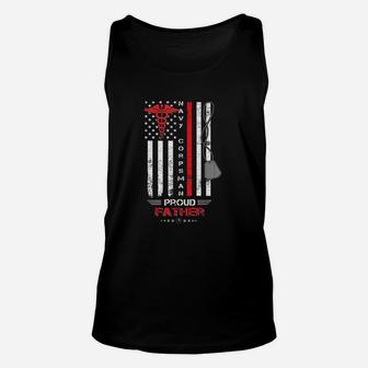 4th Of July Navy Corpsman Proud Father Unisex Tank Top - Seseable