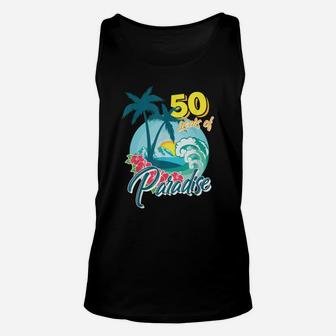 50 Years Of Paradise Wedding Anniversary Hoodies Unisex Tank Top - Seseable