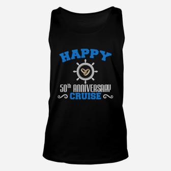 50th Anniversary For Cruise Lover Gift For Couple Unisex Tank Top - Seseable