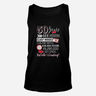 50th Wedding Anniversary Gift For Couple 50 Year Anniversary Unisex Tank Top - Seseable