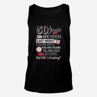 50th Wedding Anniversary Gift For Couple 50 Year Anniversary Unisex Tank Top - Seseable