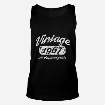 54th Birthday Gift Vintage 1967 All Original Parts Fitted Unisex Tank Top - Seseable