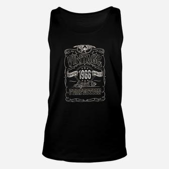 55th Birthday Gift Vintage 1966 Aged To Perfection Unisex Tank Top - Seseable