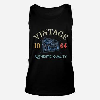 58 Years Old 1964 Vintage 58th Birthday Anniversary Gift Unisex Tank Top - Seseable