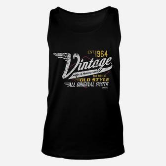 57th Birthday Gift Vintage 1964 Aged To Perfection Unisex Tank Top - Seseable