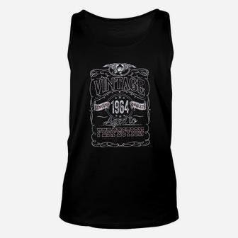 57th Birthday Gift Vintage 1964 Aged To Perfection Unisex Tank Top - Seseable