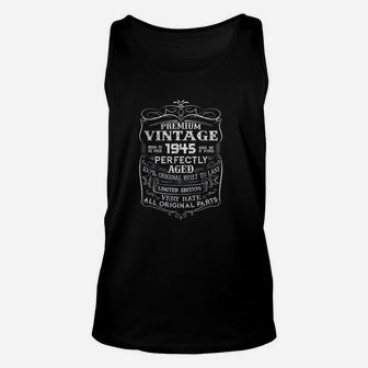 76 Years Old 1945 Vintage Classic 76th Bday Gift Unisex Tank Top - Seseable