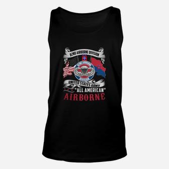 82nd Airborne Division United Dtates Army All American Airborne Unisex Tank Top - Seseable