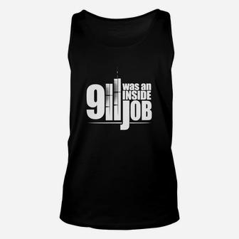 911 Was An Inside Job Tshirt- Cool 119 Shirt Unisex Tank Top - Seseable