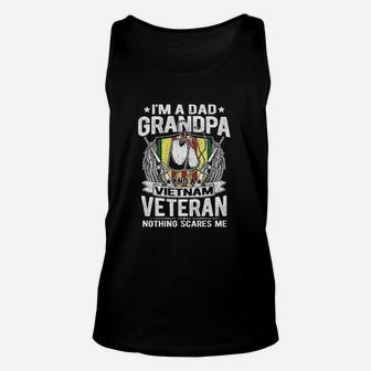 A Dad Grandpa And A Vietnam Veteran Grandfather Gift Unisex Tank Top - Seseable