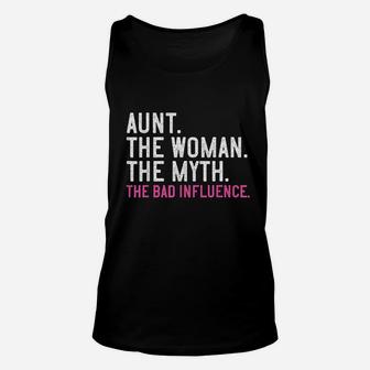 Ad - Aunt The Woman The Myth The Bad Influence Vintage Unisex Tank Top - Seseable