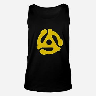 Adapter Vintage Turntable Yellow Unisex Tank Top - Seseable
