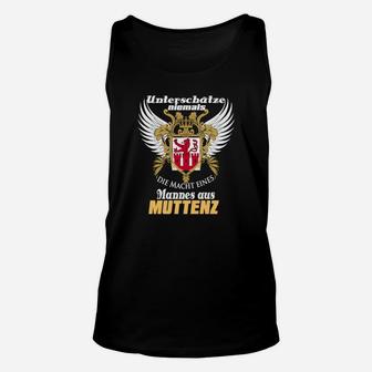 Adler-Motiv Schwarzes Unisex TankTop, Muttenz-Stolz Design - Seseable