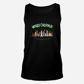 Adorable Pets Wishing You A Merry Christmas Cat Dog Rescue Unisex Tank Top - Seseable