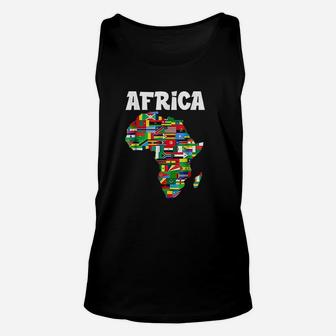 Africa Proud African Country Flags Continent Love Unisex Tank Top - Seseable