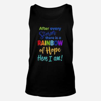 After Every Storm There Is A Rainbow Of Hope Unisex Tank Top - Seseable