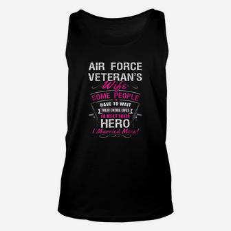 Air Force Veterans Wife Unisex Tank Top - Seseable