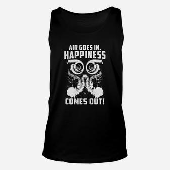 Air Goes In Happiness Comes Out Unisex Tank Top - Seseable