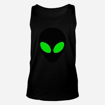 Alien Head Colored Eyes T-shirt Unisex Tank Top - Seseable