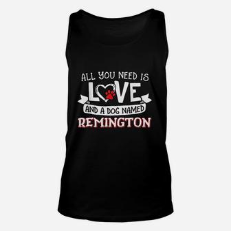 All You Need Is Love And A Dog Named Unisex Tank Top - Seseable