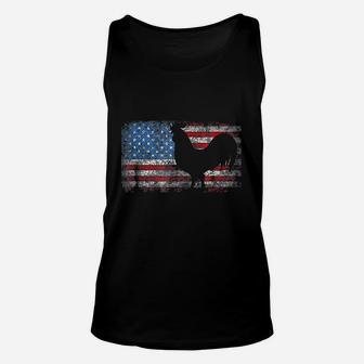 American Flag Rooster Chicken 4th Of July Animal Gift Unisex Tank Top - Seseable