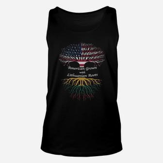American Grown With Lithuanian Roots T-shirt Unisex Tank Top